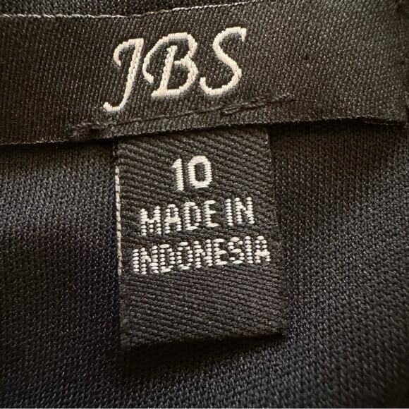 JBS black white abstract print long sleeve mini shift dress size 10
 b26 - Picture 2 of 4